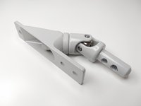 Prechodka pre kľuku 55° - sivá