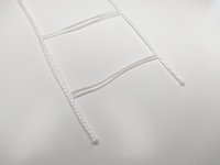 Rebríček 50 mm biely