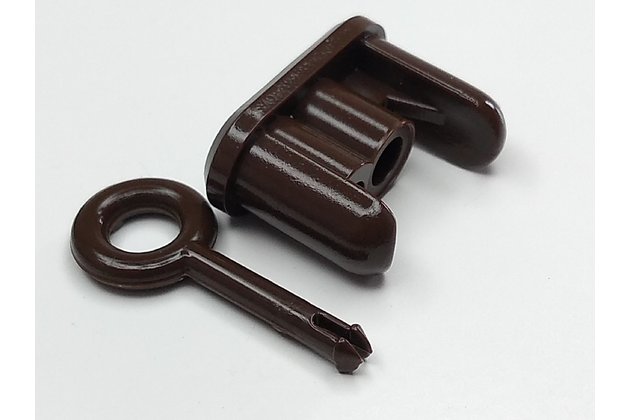 Koncovka spodného profilu Ksystem - tmavohnedá