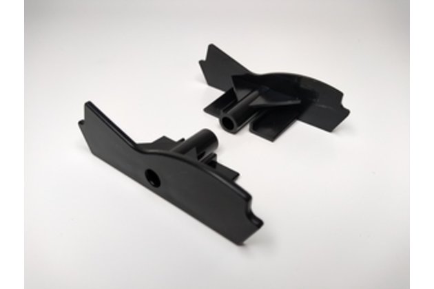 Koncovka spodného profilu pre vonkajšie žalúzie S-75 čierna